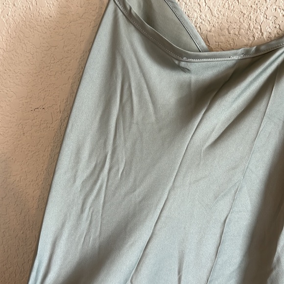 AllSaints Tierney Slip Dress in Flint Blue midi dress size large - Picture 10 of 10